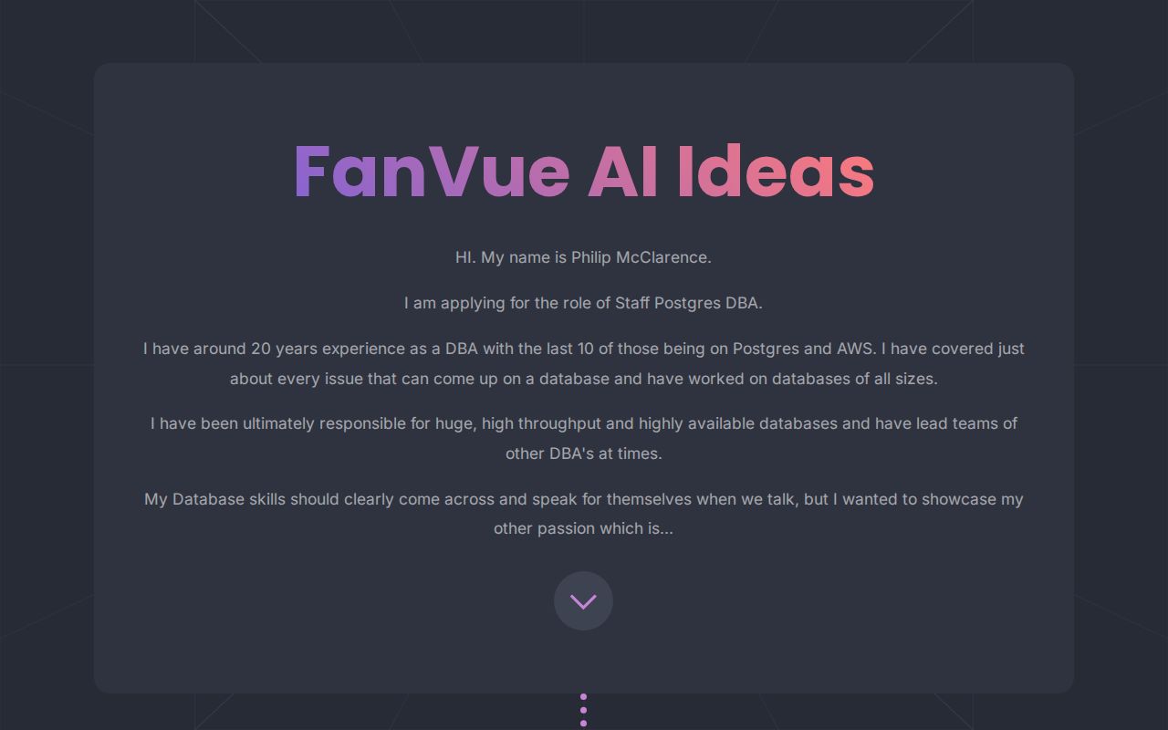 Fan Vue Ideas